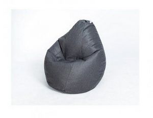 Кресло-мешок Груша велюр темно - серое малое в Надыме - nadym.ok-mebel.com | фото 1