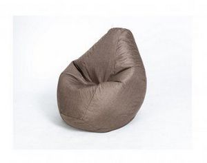 Кресло-мешок Груша велюр коричневое малое в Надыме - nadym.ok-mebel.com | фото 1