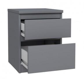 2.03.03.050.4 КАСТОР тумба 2 ящика RU серая в Надыме - nadym.ok-mebel.com | фото 2
