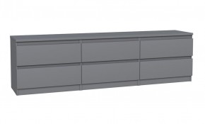 2.03.03.110.4 КАСТОР тумба 6 ящиков RU серая в Надыме - nadym.ok-mebel.com | фото