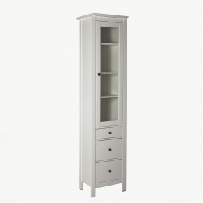 2.08.07.120.1 САГА шкаф с витриной 50 белый RU в Надыме - nadym.ok-mebel.com | фото 2