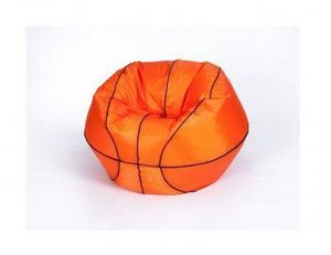 Кресло-мешок Баскетбольный мяч малый оранжево-черное в Надыме - nadym.ok-mebel.com | фото 2