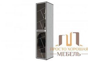 Пенал универсальный Степ 1 с зеркалами в Надыме - nadym.ok-mebel.com | фото 1
