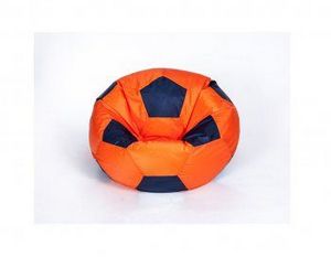 Кресло-мешок Мяч малый оранжево-черное в Надыме - nadym.ok-mebel.com | фото 1