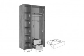 АДАМ Спальный гарнитур (модульный) графит в Надыме - nadym.ok-mebel.com | фото 19