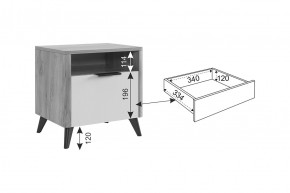 АДАМ Спальный гарнитур (модульный) графит в Надыме - nadym.ok-mebel.com | фото 4