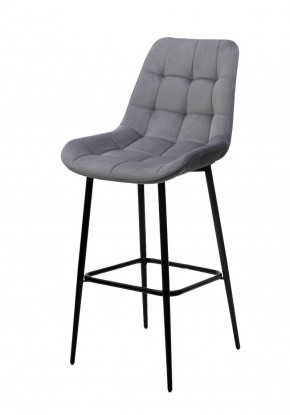 Барный стул ХОФМАН, цвет H-14 Серый, велюр / черный каркас М-City в Надыме - nadym.ok-mebel.com | фото 1