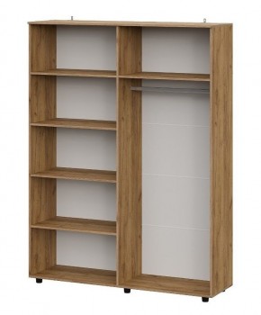 БАЙКАЛ Шкаф четырехстворчатый (Графит/Дуб золотой) в Надыме - nadym.ok-mebel.com | фото 2