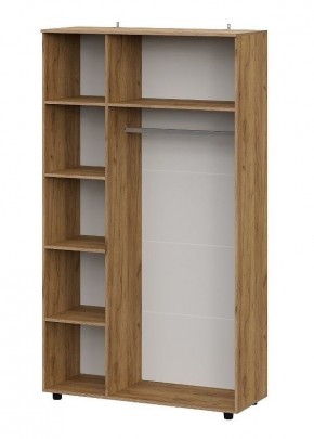 БАЙКАЛ Шкаф трехстворчатый (Графит/Дуб золотой) в Надыме - nadym.ok-mebel.com | фото 2