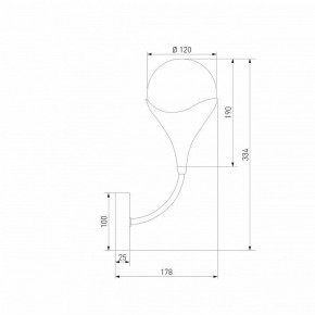 Бра Eurosvet Calyx 60169/1 никель в Надыме - nadym.ok-mebel.com | фото 4