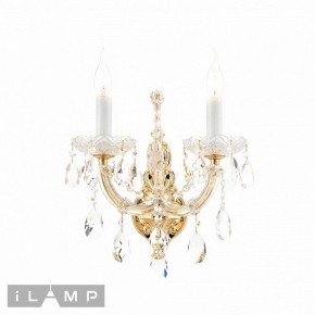 Бра iLamp Diamond W6071-2 GD+CL в Надыме - nadym.ok-mebel.com | фото 2