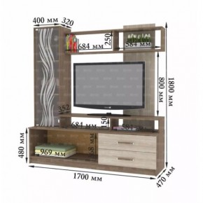 ДАРЬЯ Гостиная (Дуб Вотан/Белый глянец) в Надыме - nadym.ok-mebel.com | фото 8