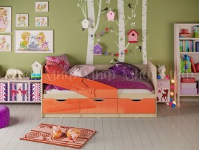 ДЕЛЬФИН Кровать 1600 (Оранжевый металлик) в Надыме - nadym.ok-mebel.com | фото
