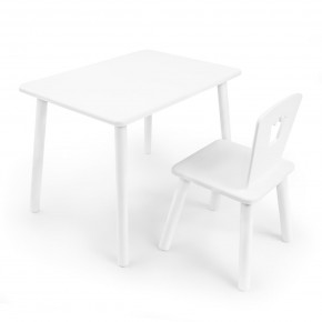 Детский комплект стол и стул «Корона» Rolti Baby (белый/белый, массив березы/мдф) в Надыме - nadym.ok-mebel.com | фото 1