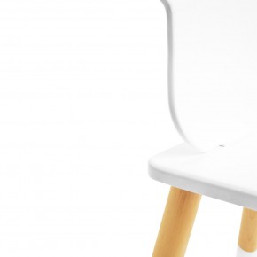 Детский комплект стол и стул «Корона» Rolti Baby (белый/береза, массив березы/мдф) в Надыме - nadym.ok-mebel.com | фото 2