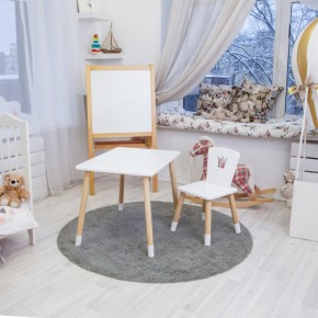 Детский комплект стол и стул «Корона» Rolti Baby (белый/береза, массив березы/мдф) в Надыме - nadym.ok-mebel.com | фото 3