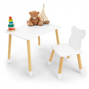 Детский комплект стол и стул «Мишка» Rolti Baby (белый/береза, массив березы/мдф) в Надыме - nadym.ok-mebel.com | фото 2
