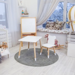 Детский комплект стол и стул «Мишка» Rolti Baby (белый/береза, массив березы/мдф) в Надыме - nadym.ok-mebel.com | фото 3
