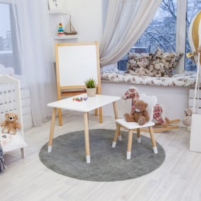 Детский комплект стол и стул «Мишка» Rolti Baby (белый/береза, массив березы/мдф) в Надыме - nadym.ok-mebel.com | фото 6
