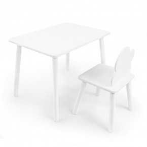 Детский комплект стол и стул «Облачко» Rolti Baby (белый/белый, массив березы/мдф) в Надыме - nadym.ok-mebel.com | фото