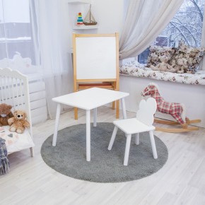 Детский комплект стол и стул «Облачко» Rolti Baby (белый/белый, массив березы/мдф) в Надыме - nadym.ok-mebel.com | фото 2