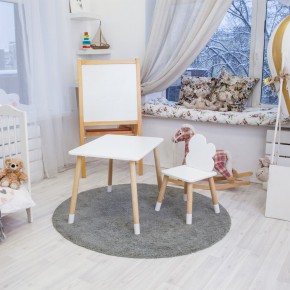 Детский комплект стол и стул «Облачко» Rolti Baby (белый/береза, массив березы/мдф) в Надыме - nadym.ok-mebel.com | фото 4
