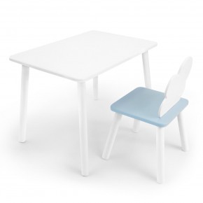 Детский комплект стол и стул «Облачко» Rolti Baby (белый/голубой, массив березы/мдф) в Надыме - nadym.ok-mebel.com | фото 1