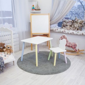 Детский комплект стол и стул «Облачко» Rolti Baby (белый/цветной, массив березы/мдф) в Надыме - nadym.ok-mebel.com | фото 2