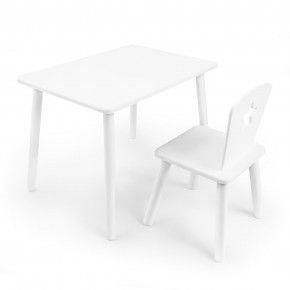 Детский комплект стол и стул «Звезда» Rolti Baby (белый/белый, массив березы/мдф) в Надыме - nadym.ok-mebel.com | фото 1