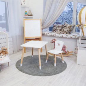 Детский комплект стол и стул «Звезда» Rolti Baby (белый/береза, массив березы/мдф) в Надыме - nadym.ok-mebel.com | фото 3