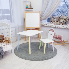Детский комплект стол и стул «Звезда» Rolti Baby (белый/цветной, массив березы/мдф) в Надыме - nadym.ok-mebel.com | фото 2