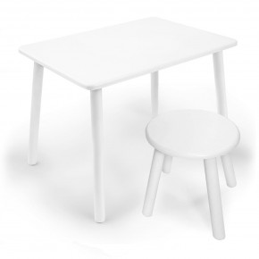 Детский комплект стол и табурет круглый Rolti Baby (белая столешница/белое сиденье/белые ножки) в Надыме - nadym.ok-mebel.com | фото