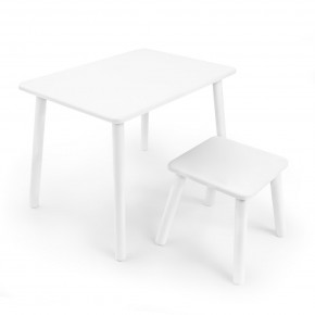Детский комплект стол и табурет Rolti Baby (белая столешница/белое сиденье/белые ножки) в Надыме - nadym.ok-mebel.com | фото