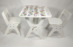 Детский растущий стол-парта и два стула Я САМ "Умка-Дуо" (Алфавит) в Надыме - nadym.ok-mebel.com | фото