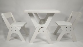 Детский растущий стол-парта и два стула Я САМ "Умка-Дуо" (Белый) в Надыме - nadym.ok-mebel.com | фото