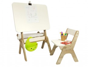 Детский растущий стол-парта и стул Я САМ "Умка" (Дуб/Серый) в Надыме - nadym.ok-mebel.com | фото 3