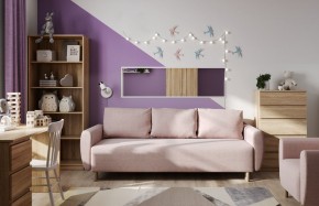 Диван-кровать Тулисия светло-розовый, ткань рогожка в Надыме - nadym.ok-mebel.com | фото