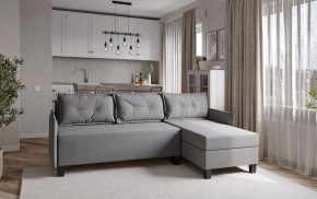 Диван-кровать угловой Киркас серый, ткань рогожка в Надыме - nadym.ok-mebel.com | фото 2