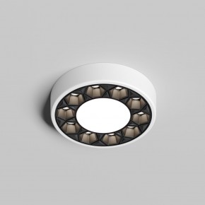 DK2440-WB Встраиваемый светильник DUAL 5+5 Вт, LED 4000K, IP 20, d90mm, белый/черный, алюминий/акрил в Надыме - nadym.ok-mebel.com | фото