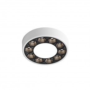 DK2440-WB Встраиваемый светильник DUAL 5+5 Вт, LED 4000K, IP 20, d90mm, белый/черный, алюминий/акрил в Надыме - nadym.ok-mebel.com | фото 4