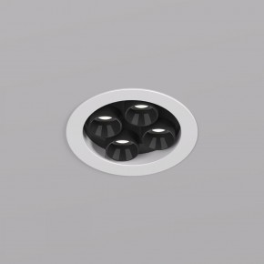DK2510-WB Встраиваемый светильник SPACE со светодиодом d65 220V 8W 38° 4000К IP20 белый/черный алюминий в Надыме - nadym.ok-mebel.com | фото