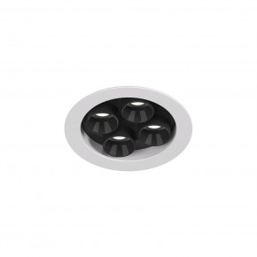 DK2510-WB Встраиваемый светильник SPACE со светодиодом d65 220V 8W 38° 4000К IP20 белый/черный алюминий в Надыме - nadym.ok-mebel.com | фото 4