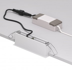 DK2514-WB Встраиваемый светильник SPACE со светодиодом L126mm 220V 10W 38° 4000К IP20 белый/черный алюминий в Надыме - nadym.ok-mebel.com | фото 3