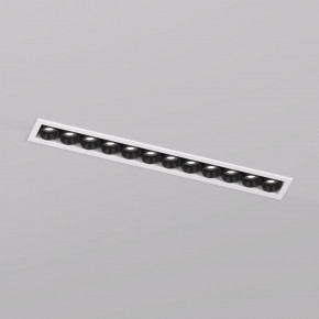 DK2515-WB Встраиваемый светильник SPACE со светодиодом L240mm 220V 20W 38° 4000К IP20 белый/черный алюминий в Надыме - nadym.ok-mebel.com | фото