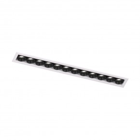 DK2515-WB Встраиваемый светильник SPACE со светодиодом L240mm 220V 20W 38° 4000К IP20 белый/черный алюминий в Надыме - nadym.ok-mebel.com | фото 4
