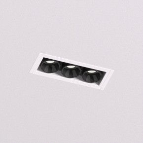 DK2530-WB Встраиваемый светильник SPACE со светодиодом под шпатлевку L69mm 220V 6W 38° 4000К IP20 белый/черный алюминий в Надыме - nadym.ok-mebel.com | фото
