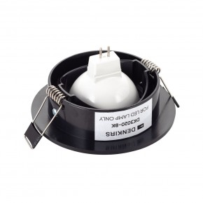 DK3020-BK Встраиваемый светильник, IP 20, 10 Вт, GU5.3, LED, черный, пластик в Надыме - nadym.ok-mebel.com | фото 3