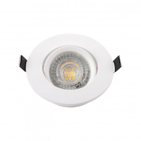 DK3020-WH Встраиваемый светильник, IP 20, 10 Вт, GU5.3, LED, белый, пластик в Надыме - nadym.ok-mebel.com | фото 2