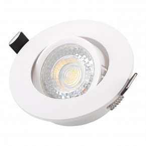 DK3020-WH Встраиваемый светильник, IP 20, 10 Вт, GU5.3, LED, белый, пластик в Надыме - nadym.ok-mebel.com | фото 2