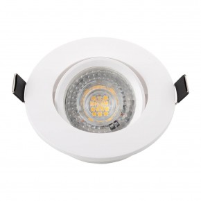 DK3020-WH Встраиваемый светильник, IP 20, 10 Вт, GU5.3, LED, белый, пластик в Надыме - nadym.ok-mebel.com | фото 4
